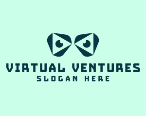 Virtual Reality Eyes logo design