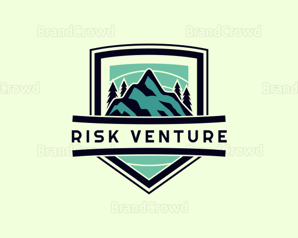 Mountain Tree Outdoor Hiking Logo