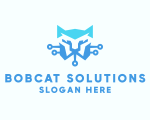 Digital Bobcat Circuit  logo design