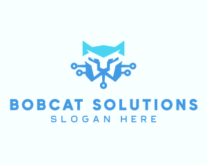 Digital Bobcat Circuit  logo design