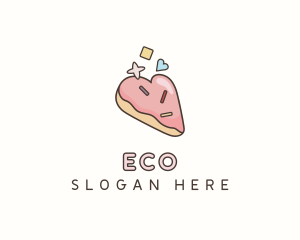 Baked Goods - Cookie Bakery Heart logo design