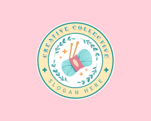 Crochet Needle Wool Yarn logo design