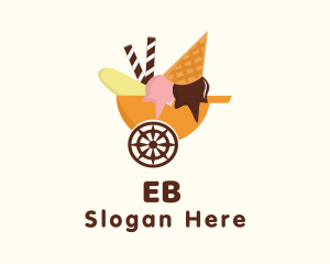 Ice Cream Cart  Logo