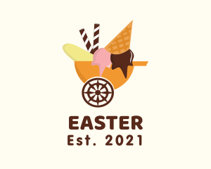 Ice Cream - Ice Cream Cart logo design