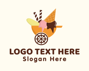 Ice Cream Cart  Logo