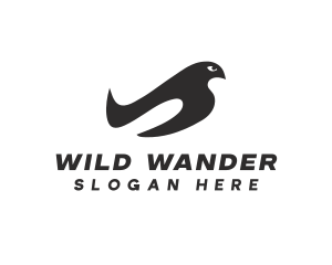 Wild Flying Bird logo design