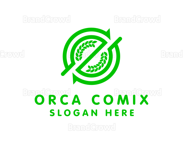 Organic Farm Vegan Logo
