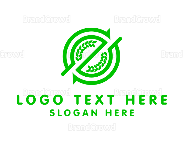 Organic Farm Vegan Logo