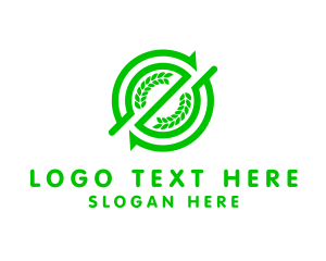 Eco - Organic Farm Vegan logo design