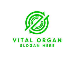 Organic Farm Vegan logo design