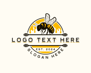 Apiary - Bee Honey Organic logo design