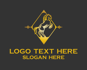 Strategy - Horse Equestrian Emblem logo design