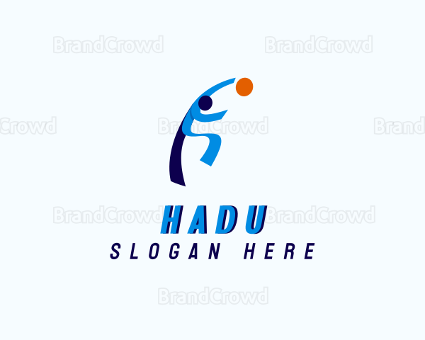 Volleyball Sports Athlete Logo