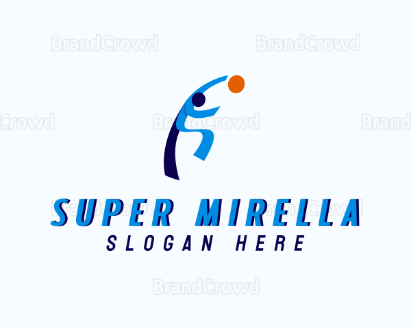 Volleyball Sports Athlete Logo