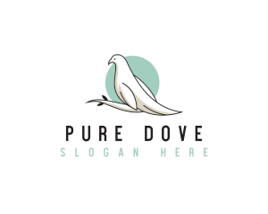 Wellness Wildlife Dove  logo design