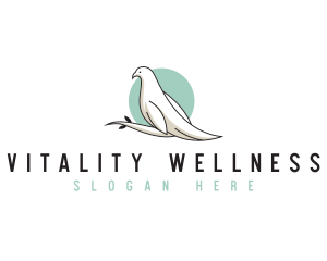 Wellness Wildlife Dove  logo design