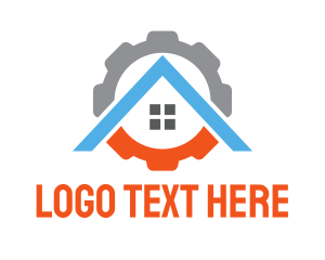 Apartment - Industrial House Realtor logo design