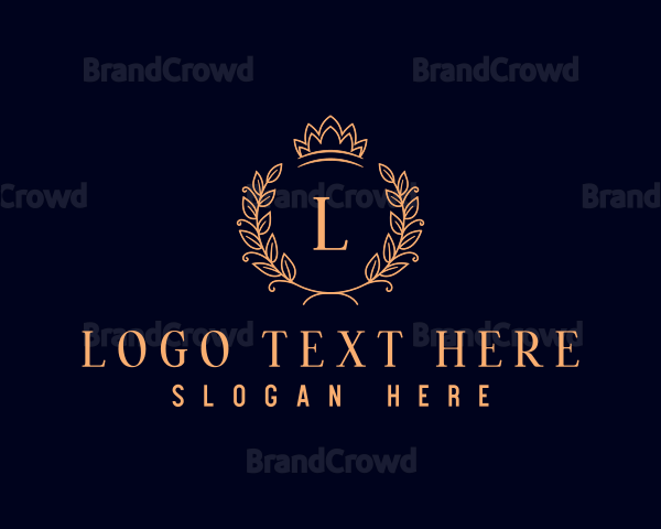 Luxury Wreath Crown Logo