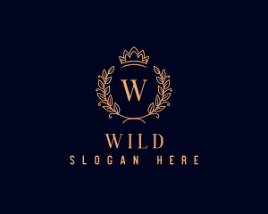 Luxury Wreath Crown Logo