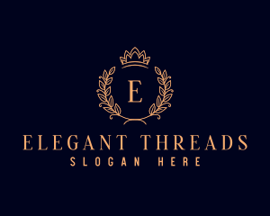 Luxury Wreath Crown logo design