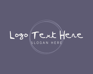 Drawing - Mural Handwritten Brand logo design