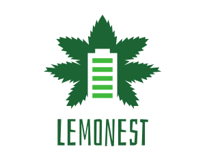 Vape - Green Cannabis Battery logo design