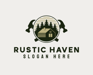 Rustic House Maintenance logo design