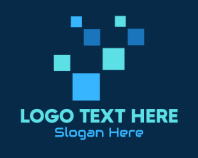 Pixelate - Digital Tech Pixels logo design