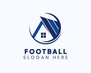 Property Investor - Blue House Real Estate logo design