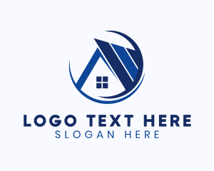 Land Developer - Blue House Real Estate logo design