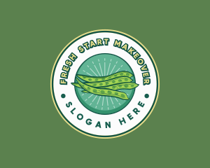 String Beans Legume logo design