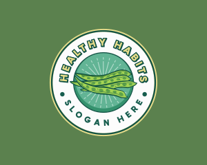 String Beans Legume logo design