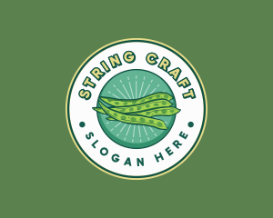 String Beans Legume logo design