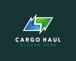 Gradient Freight Arrows logo design