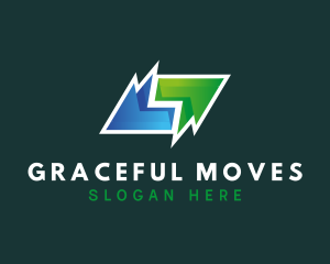 Gradient Freight Arrows logo design