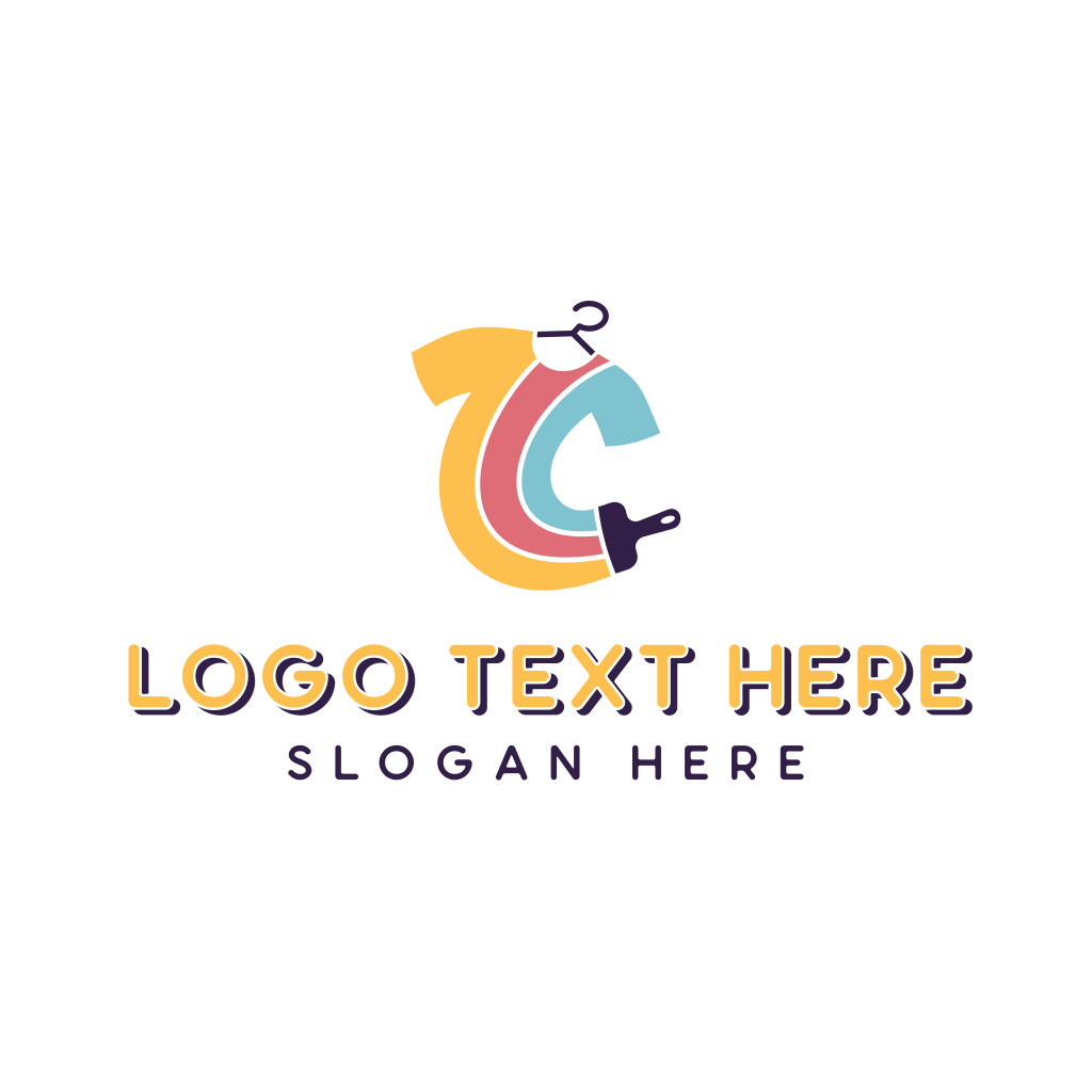 Paint Brush T-shirt Printing Logo | BrandCrowd Logo Maker