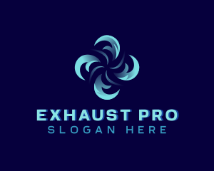 Exhaust - Exhaust Fan Propeller logo design