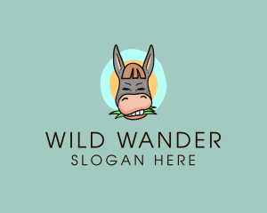 Zoo Animal Donkey  logo design