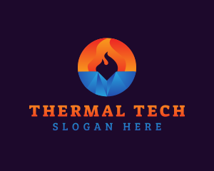 Ice Fire Thermal logo design