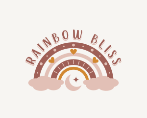 Rainbow Kindergarten Childcare logo design