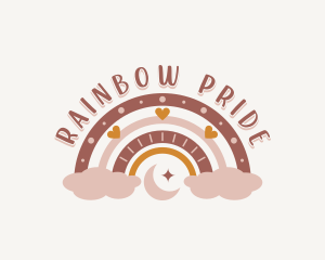 Rainbow Kindergarten Childcare logo design