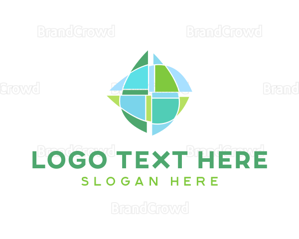 Abstract Environmental Droplet Logo