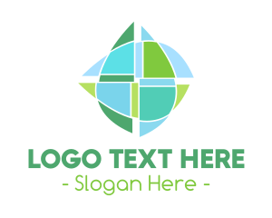 Biology - Abstract Environmental Droplet logo design