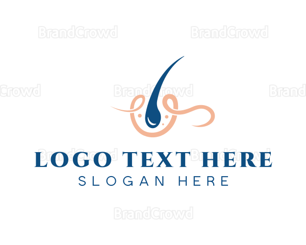 Dermatology Hair Treatment Logo