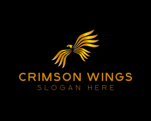 Luxury Eagle Wings logo design