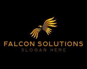 Luxury Eagle Wings logo design