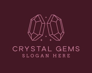 Pink Gemstone Jeweler logo design