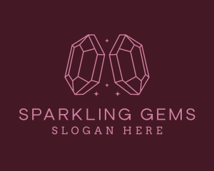 Pink Gemstone Jeweler logo design