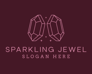 Pink Gemstone Jeweler logo design