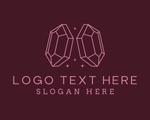 Glam - Pink Gemstone Jeweler logo design